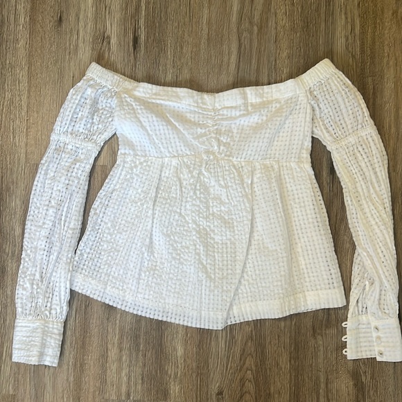Anthropologie Maeve Off-The-Shoulder Blouse Size XXS - Picture 3 of 6